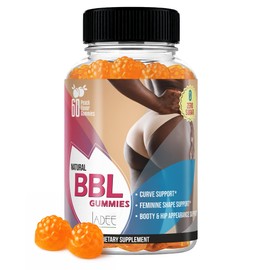BBL Gummies for Women's Curves - Weight Gainer for Women with Aguaje, Pueraria Mirifica & Fenugreek | Bigger Butt Growth & Hips Enhancement Booty Gumm