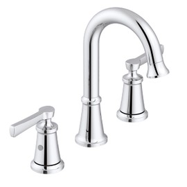 Northerly 2H Widespread Lavatory Faucet w/ 50/50 Touch Down Drain 1.2gpm Chrome