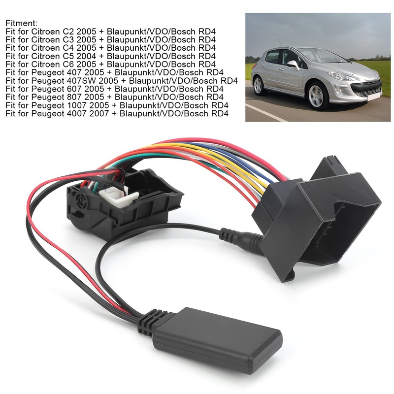 Car Audio Adapter, Car 5.0 Inch Cable Audio Adapter Fits