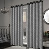Olivia Rocco Milano Print Blackout Eyelet Curtains Thermal Insulated Ring
