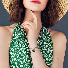 Personalization Collection Gold Plated Zodiac Bracelet | Constellation Symbol | Name Plate | Moon | Constellation | Star | Stone | Charms | Chain Bracelet for Women Gifts (Gold Plated - Taurus)