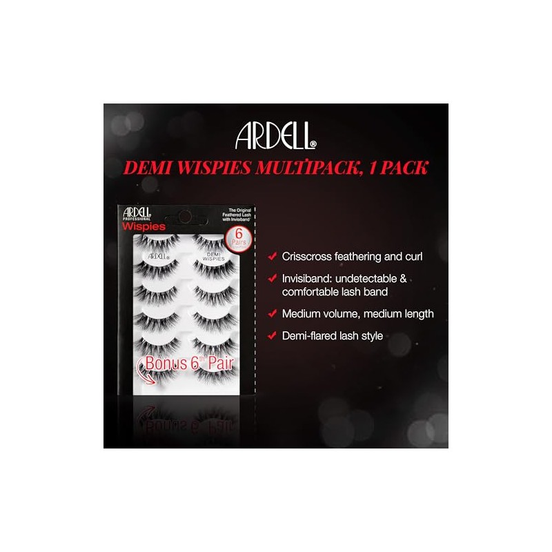 Ardell Ardell false eyelashes demi wispies black, 1 pack (5