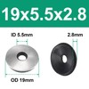 LEPEVNEY 19x5.5x2.8mm Bonded Sealing Washers Stainless Steel EPDM Rubber Backed
