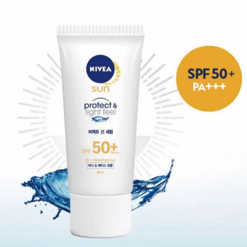 Sunscreen without white cast, water gel type, easy washable serum