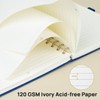 POPRUN Spiral Bullet Lined Journal Notebook, [A5 Size] - 120