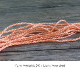 Living Dreams Flax Botanica DK Yarn. Elegant Merino Linen Silk. Cruelty Free & Responsibly Sourced. Pacific Northwest Handmade. Three Skein Pack, Papaya