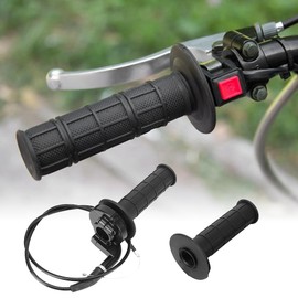 mizikuu Throttle Grip Cable Set, 7/8 Inch 22 mm Motorcycle Throttle Grip Twist Grip Cable Assembly Throttle Bar for 50cc 90cc 110cc 125cc 140cc 150cc 200cc 250cc Pitbike Dirt Bike