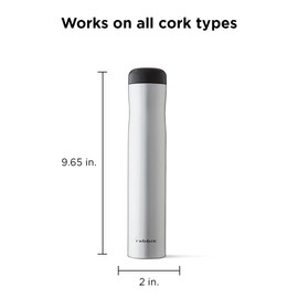 Rabbit Automatic Electric Corkscrew - Hands-Free Wine Opener with Integrated Foil Cutter, Rechargeable Cordless Electric Bottle Opener for All Cork Types - Barware Essential & Kitchen Tools