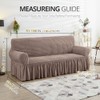 NICEEC Sofa Slipcover Coffee Sofa Cover 1 Piece Easy Fitted