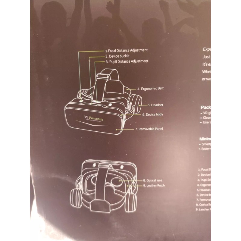 Virtual Reality Pansonite VR Headset with Remote Control 3D Glasses