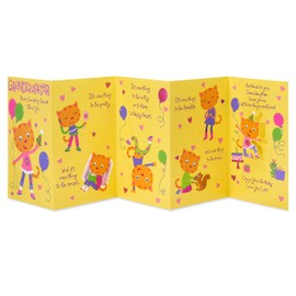 American Greetings Cat Birthday Card for Granddaughter (Love You Lots)