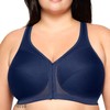 Glamorise Women's Full Coverage Bra, blue, 95F