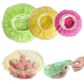 60 Pcs Reusable Food Covers, Plate Covers for Food, Elastic Food Covers Dust Proof Semi Transparent Food Cover, Suitable for Food/Fruit/Vegetable/Meat/Canned Preservation