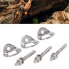 3Pair Rock Climbing Bolt Hanger Stainless Steel Climbing Anchor for