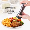 Hotder Premium Pepper and Salt Grinder Set of 2-Refillable Coarseness