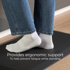 Staples Union & Scale Flexfit Anti-Fatigue Mat, 31.5-inch x 19.5-inch, Black, 2/Pack (UN61078VS)