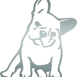 French Bulldog Kute Premium Waterproof Vinyl Decal Stickers for Laptop Phone Accessory Helmet Car Window Bumper Mug Tuber Cup Door Wall Decoration ANDauto015001SI