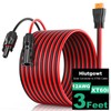 Hiutgowt Oududianzi 12AWG XT60i Solar Cable 3FT, Solar to XT60i