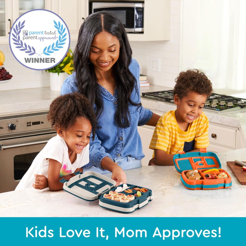 Bentgo Kids Prints Leak-Proof, 5-Compartment Bento-Style Kids Lunch Box -
