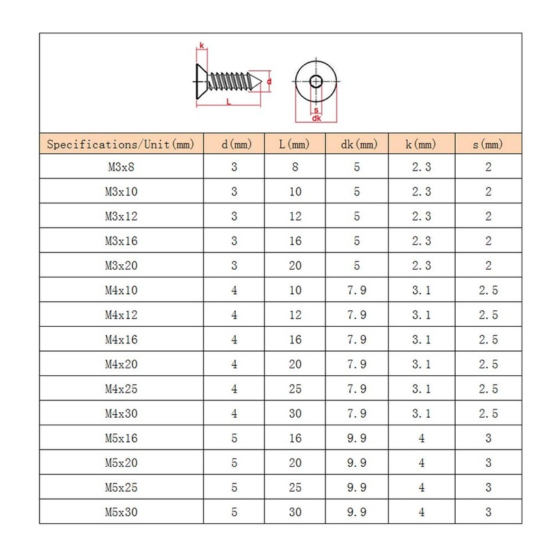 Yudesun Hardware Fasteners Nails Hexagonal Tapping Screws - Stainless Steel