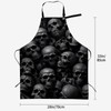 Turamurra Gothic Skulls Apron for Women, 28x33in, Kitchen Chef Aprons
