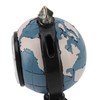 Globe Clock Decorative Desk Ornament Resin World Map Clock with