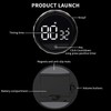 PZCC Kitchen Timer, Large LED Display, Magnetic, Digital Countdown &