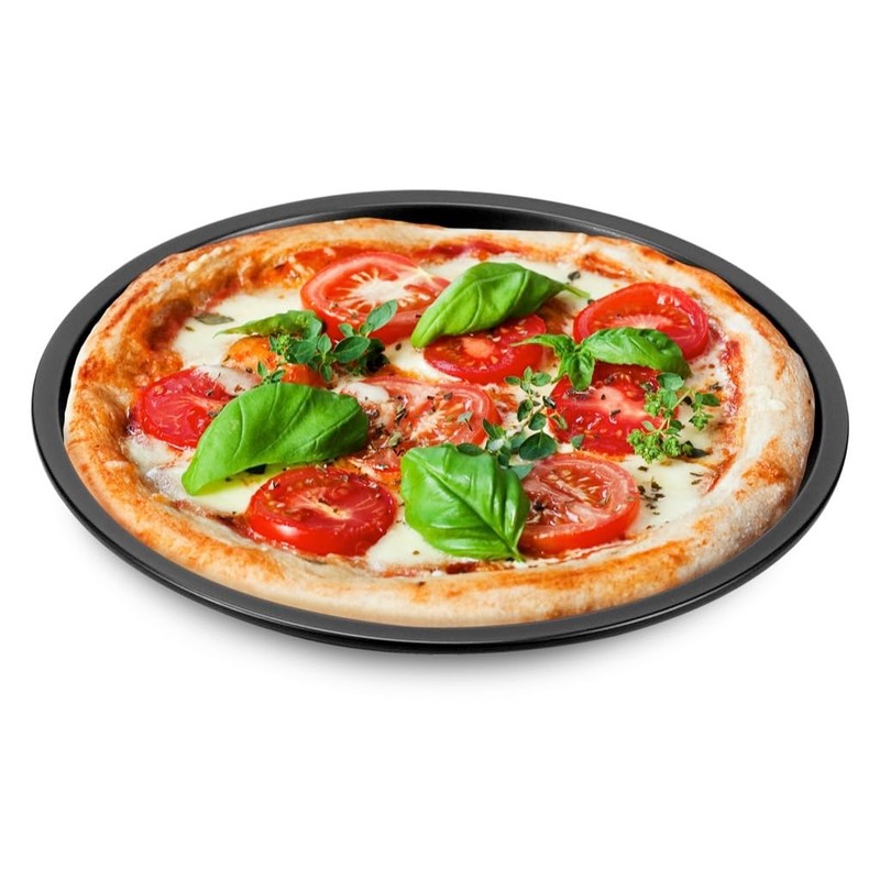 FORMEGOLOSE, Stainless Steel Pizza Pan 32 cm Double Layer Non-Stick