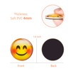 Lesfit Magnetic Emojis, 12 Pack 3D Glass Smiley Emoji Fridge