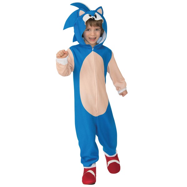 Rubie's Child's Costume Sonic Oversized Jumpsuit Costume, As Shown, Small US