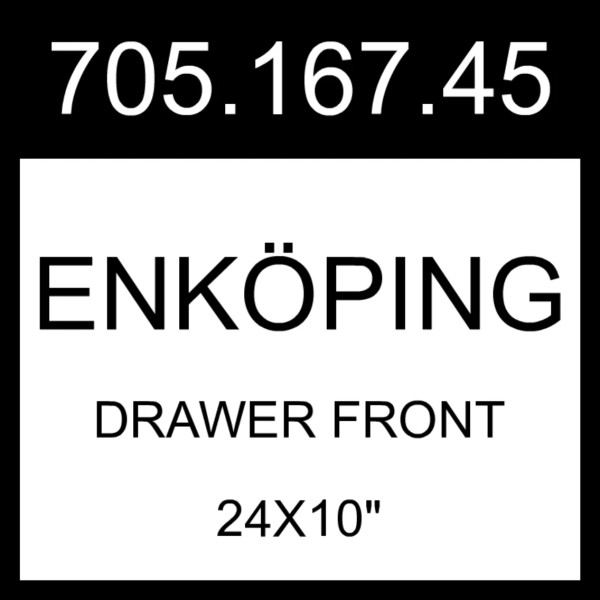 IKEA ENKOPING ENKÖPING Drawer Front Brown Walnut Effect 24x10" 705.167.45