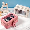 Mingzhe Transparent Women's Toiletry Bag Business Travel Waterproof Storage Large