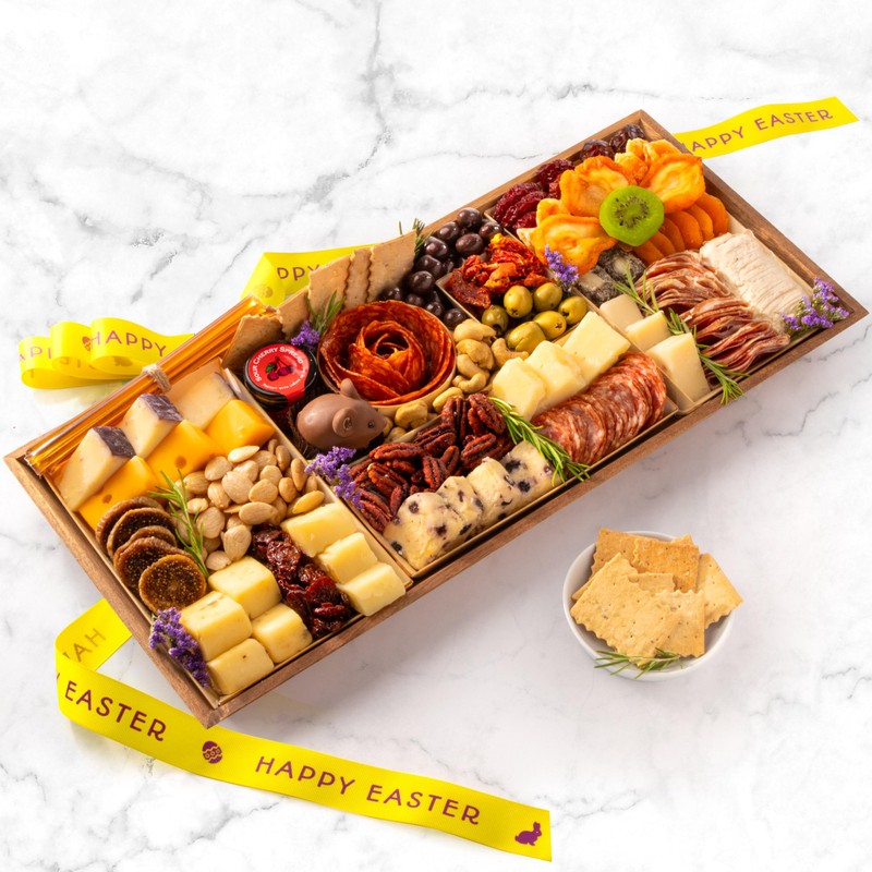 Nibble Charcuterie Easter Premium Board for 6-9, Ready to Serve