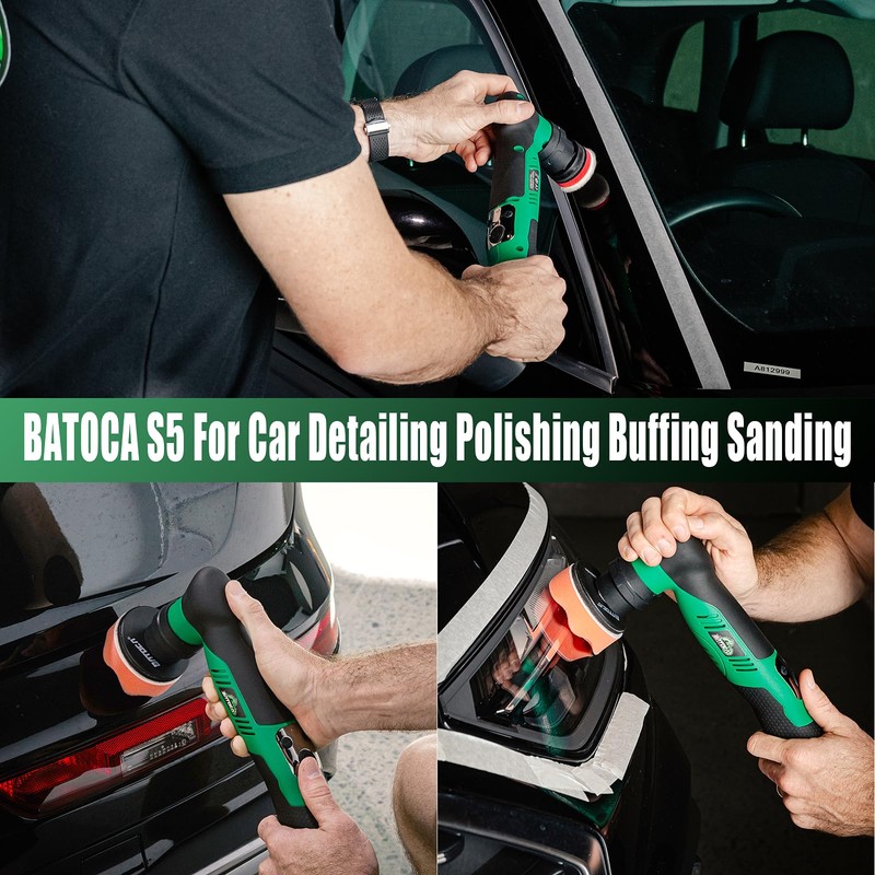 BATOCA S5 Cordless Car Buffer Polisher Kit 1 Inch 3