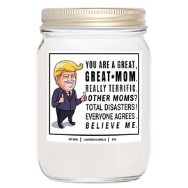 You Nique Designs You’re a Great Mom Candle for Mom 8oz, Gifts for Moms, B-Day Gifts, Funny Mothers Day Candle, Bday Presents for Mommy, Mama Birthday (Mahogany Teakwood)
