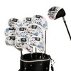 Leather Golf Club Iron Head Covers 10 Piece Set Union