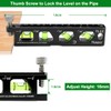 Huepar Magnetic Torpedo Level, Conduit Level with 4 Vials, 6.2