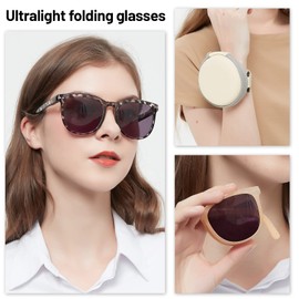OCCI CHIARI Folding Sunglasses Readers 2.25 Women Big Sun Reading Glasses(1.0 1.25 1.5 1.75 2.0 2.25 2.5 2.75 3.0 3.5)