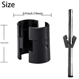 Wire Shelf Clips for 3/4" Post, 25 Pairs 50 Pieces Wire Shelving Shelf Lock Clips, Shelving Sleeves Replacements