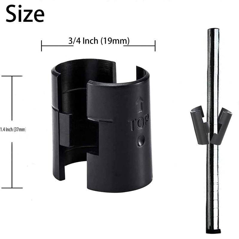 Wire Shelf Clips for 3/4" Post, 25 Pairs 50 Pieces