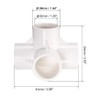sourcing map 4 Way Elbow PVC Pipe Fitting Furniture Grade