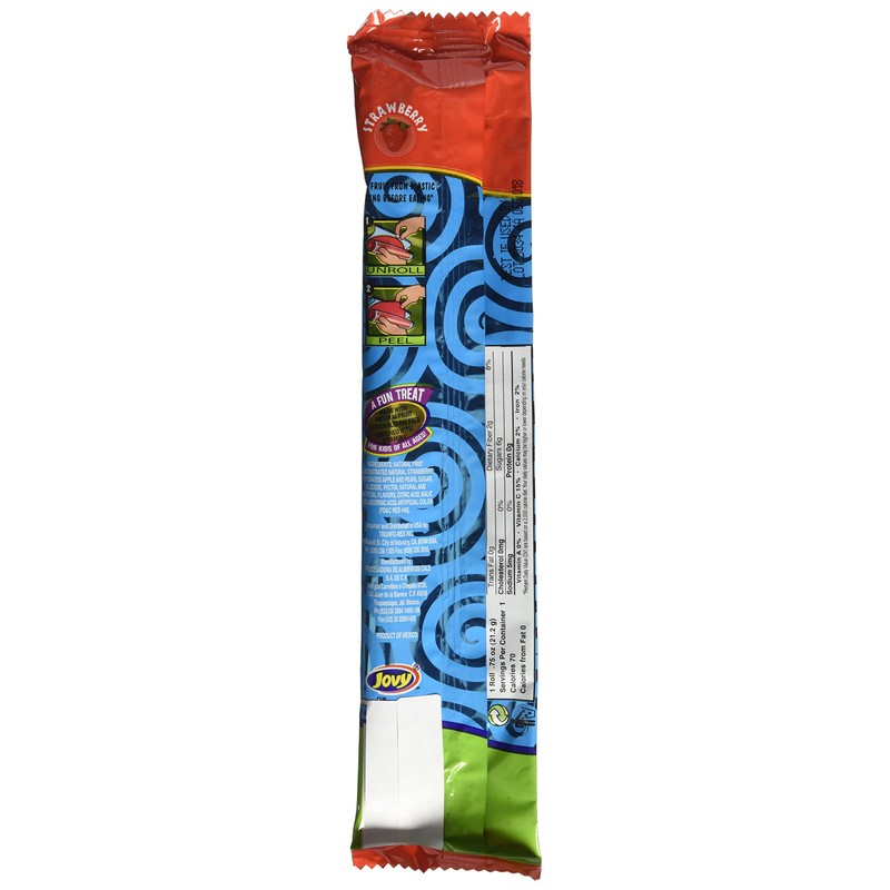 Jovy, Fruit Roll Snack StrawberrysOrder, 1 Ounce