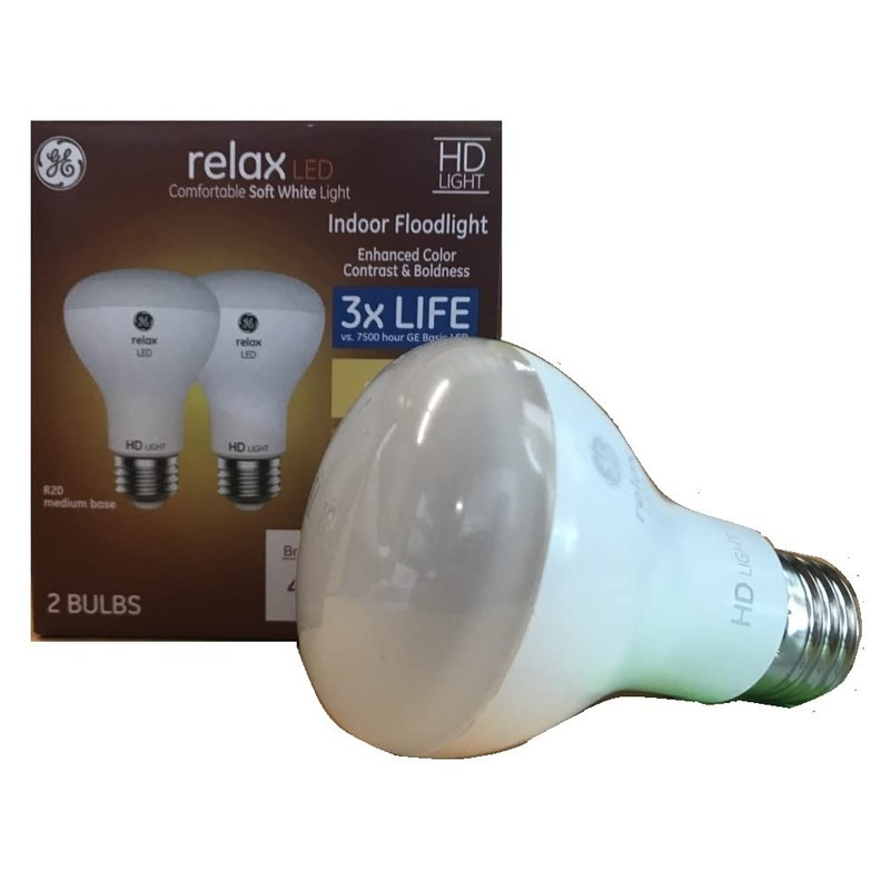 GE Relax 12-Pack 45 W Equivalent Dimmable Soft White R20
