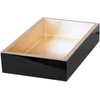 Design Design 704-08559 Black Lacquer-Gold Napkin Holder-Guest