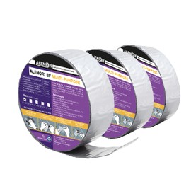 Alenor Aluminum Waterproof Sealant Butyl Repair Tape 8" inch x 33 Feet RV Sealing Tape for Roof Leak Indoor Outdoor Use PVC Pipe Repair HVAC Vent Air Conditioner Window Seal Tape