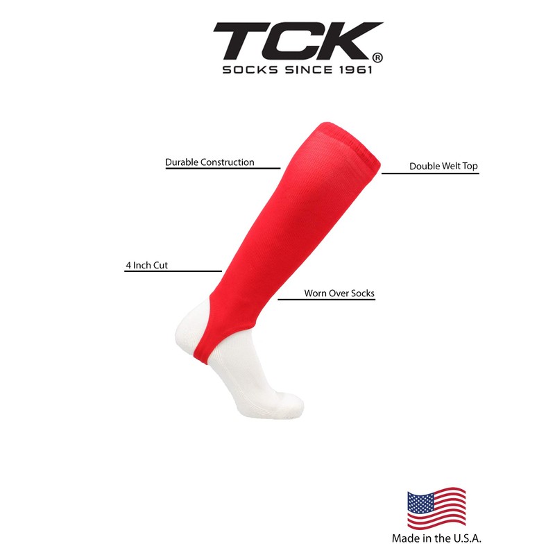TCK 4 Inch Solid Baseball Stirrups (Orange, Small)