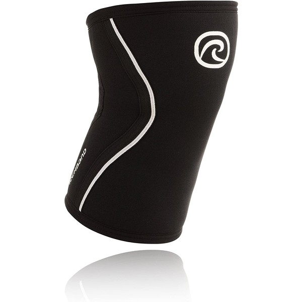 Rehband Rx Knee Support 5mm - Small - Black - Expand Your Movement + Cross Training Potential - Knee Sleeve for Fitness - Feel Stronger + More Secure - Relieve Strain - 1 Sleeve