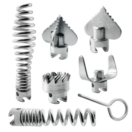 7 Pcs Drain Cleaner Combination Cutter Head Set 16mm Drain Snake Drill Attachment for Ridgid k50 K400 Pipeline Dredging Machine