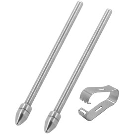 HaeKap 2 Pack Fine Replacement Pencil Nibs-Titanium Alloy Ballpoint Tips for STAEDTLER Noris Digital Classic and Jumbo Stylus Pen,Smooth Writing