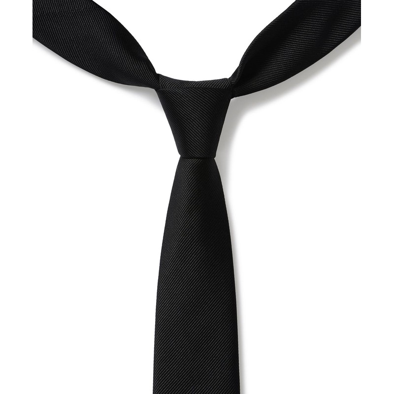 Musinsa Standard Silk Narrow Solid Tie [Black]